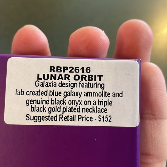 Ring bomb party necklace:Galaxia design lab created blue galaxy ammo lite - Picture 2 of 8